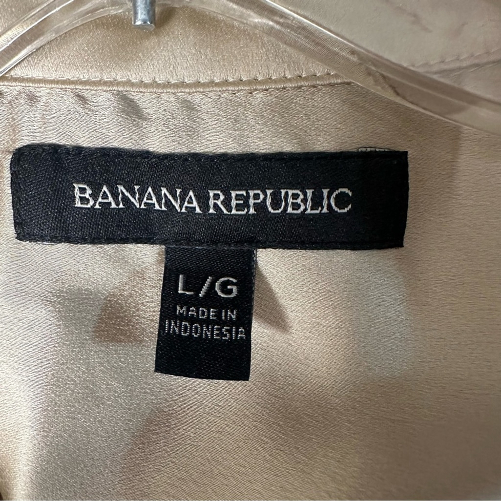 Banana Republic Gold 3/4 Sleeve Shirt Dress - Picture 5 of 14